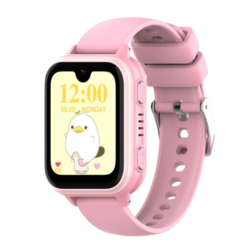 Montre connectée rose pour enfant avec Geolocalisation